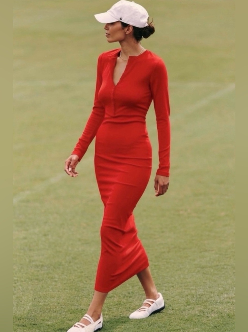 NWT Anthropologie Daily Practice Long-Sleeve Ribbed Maxi Dress - size Small
